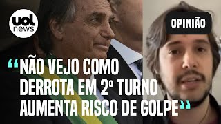 Bolsonaro perder em 2º turno aumenta risco de golpe Não vejo sentido nisso diz Joel Pinheiro [upl. by Analak854]