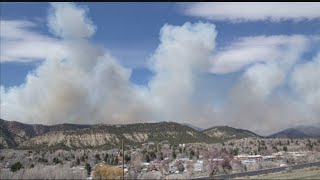 Wildfire Breaks Out In Northwest Colorado [upl. by Yonah]