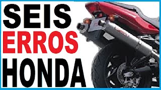 6 MOTOS DA HONDA QUE NÃO DERAM CERTO NO BRASIL [upl. by Deraj877]