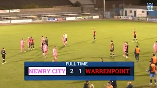 NCAFC TV  MATCHDAY HIGHLIGHTS City 2 Warrenpoint Town 1 MidUlster Cup [upl. by Doyle526]