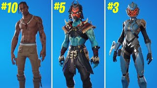 Updated Top 10 RAREST Item Shop Skins in Fortnite [upl. by Lindy]