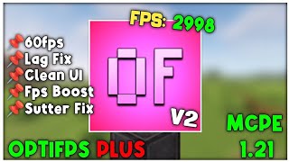 Optifps Plus V2 For Minecraft PE 121 FPS BOOST [upl. by Neiviv]