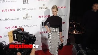 Sadie Calvano NYLON amp BCBGeneration Young Hollywood Party Red Carpet [upl. by Llib]