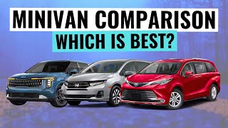 2025 Toyota Sienna VS Honda Odyssey VS Kia Carnival  Which Is The Best Minivan [upl. by Ltney]