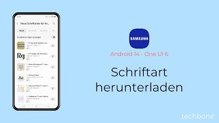 Schriftart herunterladen  Samsung Android 14  One UI 6 [upl. by Clemente]