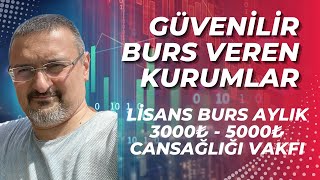 GÜVENİLİR BURS VEREN KURUMLARDAN BURS BAŞVURUSU AYLIK 3000₺ ve 5000₺ CANSAĞLIĞI VAKFI BURSU [upl. by Karen]