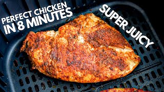 The BEST Air Fryer Chicken Breast In 8 MINUTES  SUPER JUICY [upl. by Candace379]