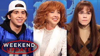 Weekend Update ft Heidi Gardner Marcello Hernández and Jane Wickline  SNL [upl. by Borchert]