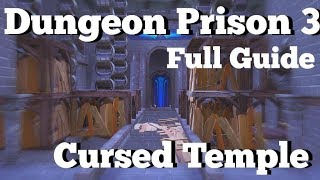 How to complete Dungeon Prison 3 Cursed Temple by Wertandrew Fortnite Creative [upl. by Aidyn]