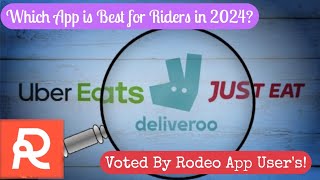 Deliveroo Uber Eats or Just Eat Which App is Best For Riders in 2024 [upl. by Nawaj]