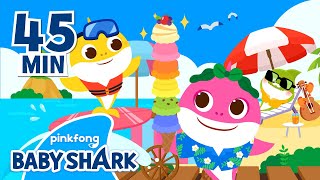 Baby Sharks Summer Collection  Compilation  Baby Shark Songs  Baby Shark Official [upl. by Hewett]