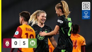 HIGHLIGHTS  Galatasaray AŞ vs VfL Wolfsburg  UEFA Womens Champions League 2425 Deutsch [upl. by Leizo]