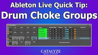 Ableton Live Quick Tip Drum Rack Choke Groups [upl. by Horvitz]