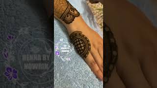 Semibridal Arabic design  Henna by Nowrin [upl. by Inar]