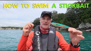 How to swim a stickbait  Pt 2 of how to stickbait for kingfish [upl. by Hirasuna]