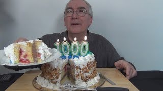 ASMR Eating My Favorite Cake 1K Subs Celebration [upl. by Erund]