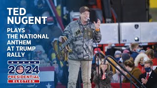 Ted Nugent National Anthem at Trump Rally [upl. by Une]