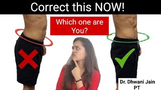 Correct anterior pelvic tilt  Anterior pelvic tilt correction exercises in hindi  Dr Dhwani Jain [upl. by Kittie853]