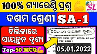 Chilikare sayantana drushya class 10 ll sa1 exam 10th class odia ll Top💪MCQ ll Bse Odisha [upl. by Nirre478]