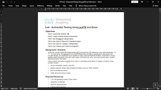 763 Lab  Automated Testing Using pyATS and Genie [upl. by Mast68]