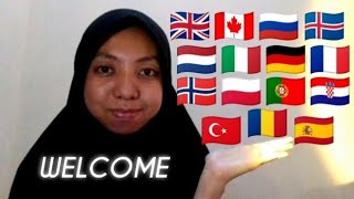 ASMR quotWelcomequot in 15 Different Languages [upl. by Layol]