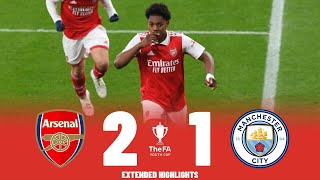 Arsenal vs Manchester City  Highlights  U18 FA Youth Cup Semi Final 04042023 [upl. by Litha675]