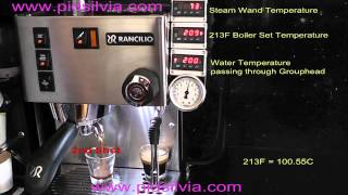 How Rancilio Silvia Espresso Machine works with PID Control consecutive shots [upl. by Adirf]