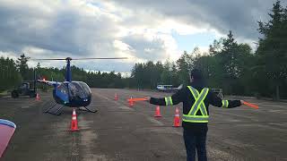 R44 Robinson Startup and Departure CSQ4 Casey AeroVenture 2024 r44 robinson takeoff startup [upl. by Gimpel]