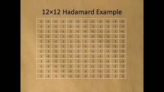 Hadamard Matrices [upl. by Dylane]