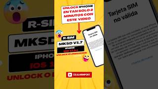 ✅LIBERAR O UNLOCK TU IPHONE iOS 1731 EN 2 MINUTOS CON RSIM MKSD V17 TARJETA SIN NO VALIDA 2024 [upl. by Aicenert]