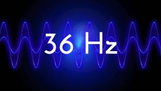 36 Hz clean sine wave BASS TEST TONE frequency [upl. by Sternick193]