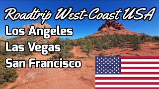 Rondreis Westkust Amerika🇺🇸🦭4KLos AngelsLas VegasSan Francisco Roadtrip met de auto door de USA [upl. by Eidnak]