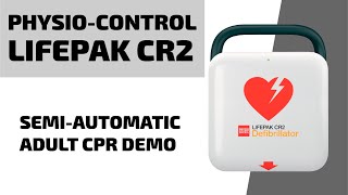 PhysioControl LIFEPAK CR2 AED  SemiAutomatic CPR Demo [upl. by Collete]