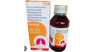 Sarvadryl D Syrup Dextromethorphan Hydrobromide Phenylephrine Hydrochloride Chlorpheniramine Syrup [upl. by Cahn]