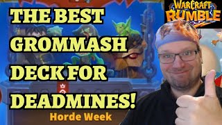 Deadmines Dungeon Guide  The BEST Grommash Deck  Horde Week  Warcraft Rumble [upl. by Oicnoel336]