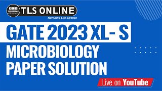 PAPER DISCUSSION  GATE XLS 2023  MICROBIOLOGY [upl. by Refinne296]