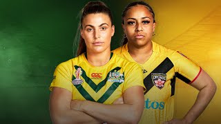 2021 Womens Rugby League World Cup Semi Final Preview  Australian Jillaroos v PNG Orchids [upl. by Jepum403]