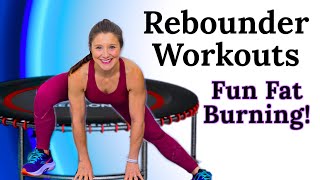 Rebounder workout beginner Rebounder exercises for Weight Loss and Toning Fitness Trampoline Fit [upl. by Chow76]