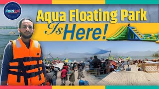 Srinagar’s First Aqua Floating Water Park At Dal Lake Delights Tourists amp Locals। JampK Tourism [upl. by Clarke378]