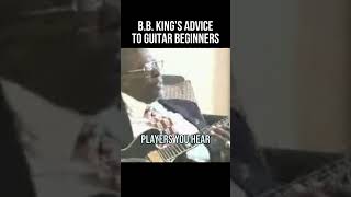 BB King’s Advice to Beginner Guitarists [upl. by Ahsemik308]