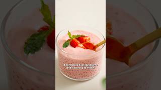 5 ingredient Strawberry Sago 🍓🤤 easyrecipe [upl. by Noemys]