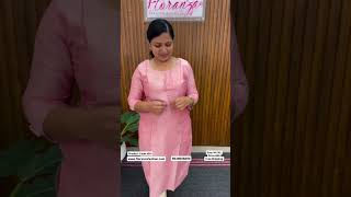 Branded Top In Slub Silk Fabric With Pin Tucks In Yoke Portion – Baby Pink  Floranza Fashion [upl. by Vassar286]