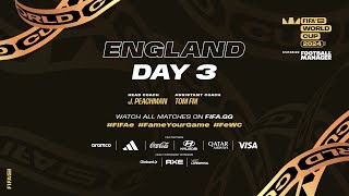 FeWC24ftFM  Manager Stream England 1  Day 3 [upl. by Leone]