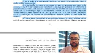 Reconvenção competência e identidade procedimental como requisitos e legitimidade [upl. by Haag]