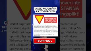 Väjningsplikt på Teoriprovet körkort körkortsteori teoriprov [upl. by Scrivens]