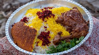 Zereshk Polo Ba Morgh A Delicious and Traditional Persian Dish Recipeزرشک پلو با مرغ و ته دیگ [upl. by Edgard]