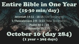 October 10  Entire Bible in One Year 15 minday audio [upl. by December475]