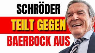 Altkanzler Schröder lässt sich nicht locken und teilt ordentlich aus [upl. by Nisse689]