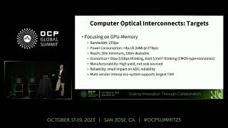 Opportunities for Optical Computer Interconnects A Meta Platforms Perspective [upl. by Adelaja900]