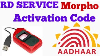 RD Service Morpho Activation Code  Morpho Device Registration  Rd Service Error Update Available [upl. by Weatherley]